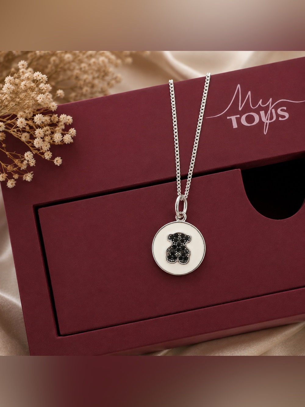 Necklace bear sterling silver 925